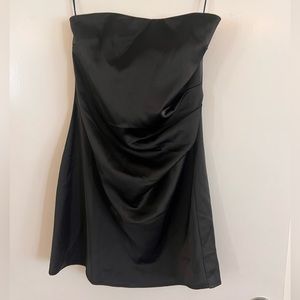 WAYF Strapless mini dress with structured bodice